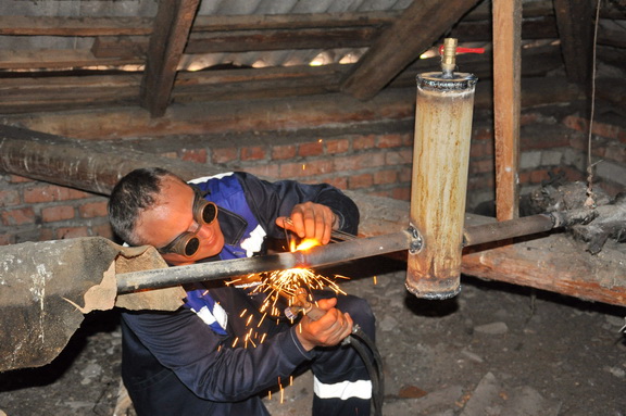 Выполнен ремонт системы центрального отопления