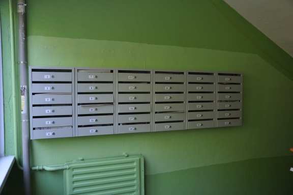 В доме 59 на Ладожской установлены новые почтовые ящики