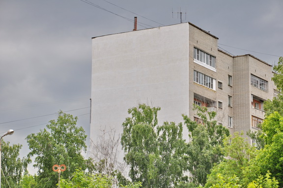 Выполнено утепление торцевой стены многоквартирного дома