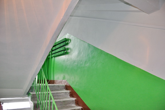 Завершены ремонтные работы в подъездах дома 38 "А" на Луначарского