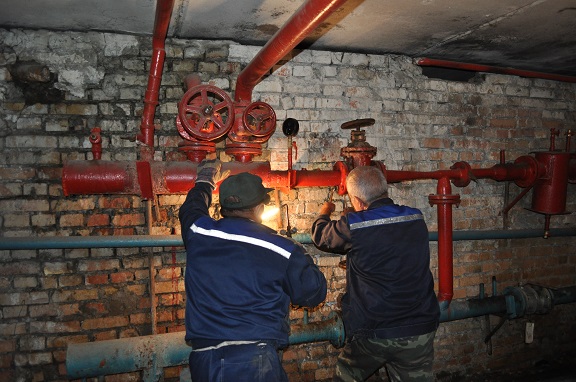 Произведена замена запорной арматуры