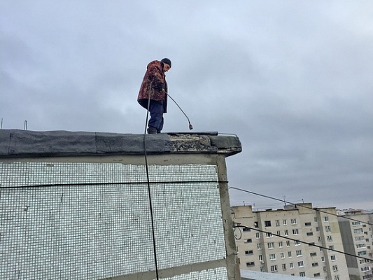 Выполнен ремонт кровли машинного отделения