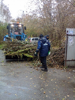 С придомовых территорий регулярно вывозят мусор