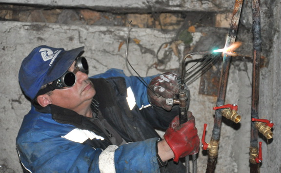 Ведутся ремонтные работы отопительных систем