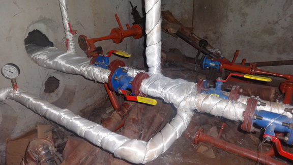 Выполнена замена трубопровода ЦО