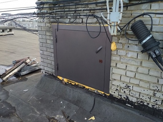 На кровле МКД выполнена замена входных люков
