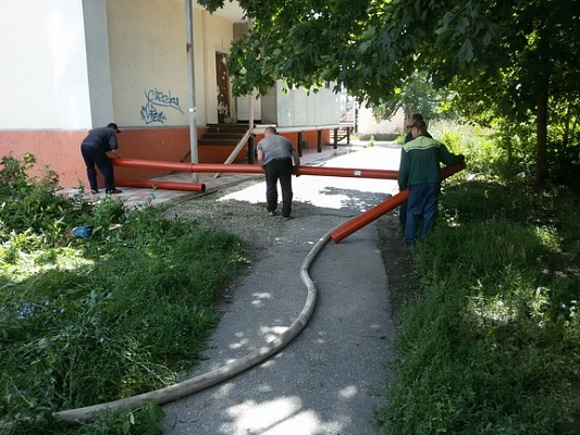 Выполнена замена канализационных труб