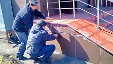 Завершены работы по восстановлению фасадной плитки