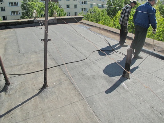 Выполнен ремонт кровли